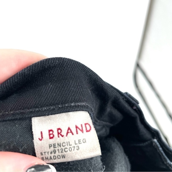 J Brand Pencil Leg Jeans in Shadow Black - Picture 6 of 6